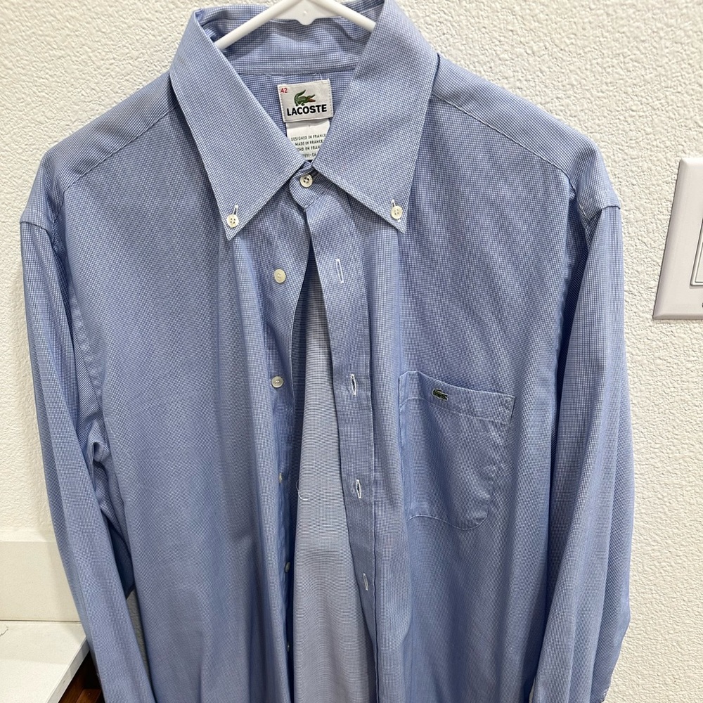 Lacoste dress shirt size 42/XL